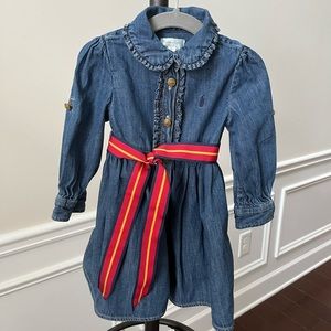 Ralph Lauren 18mo denim dress with sash